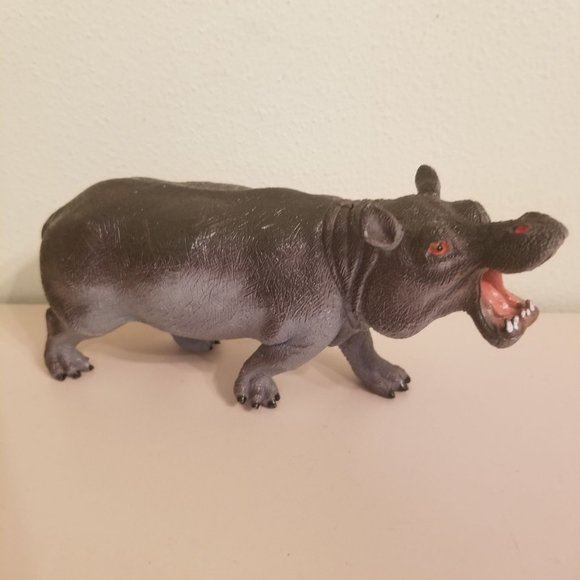 Lot of 9 Plastic Vintage Heavy Duty Animals Wolf Elephant Giraffe Anteater Tiger - Picture 5 of 15